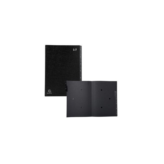 Classificatore numerico 1/7 Ordonator - 25x33 cm - nero - Exacompta