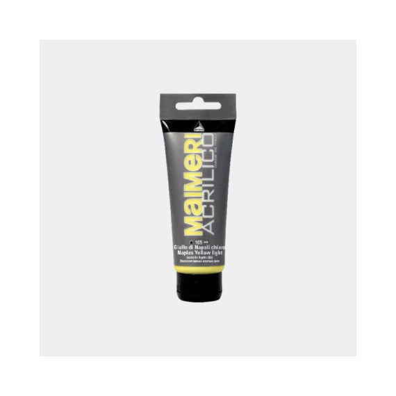 Colore acrilico Maimeri in tubetto 75 ml giallo di Napoli chiaro - M0916105