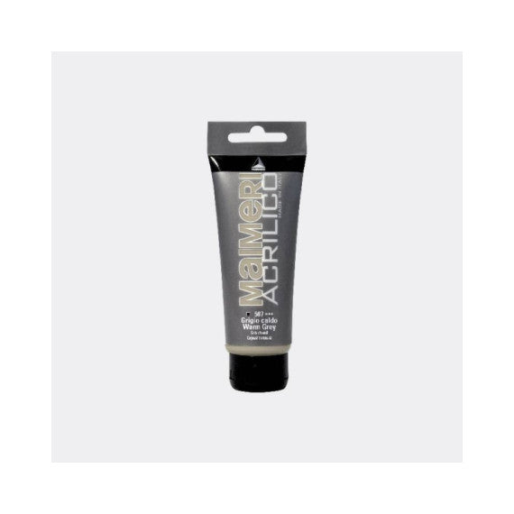 Colore acrilico Maimeri in tubetto 75 ml grigio caldo - M0916507