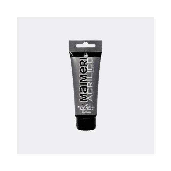 Colore acrilico Maimeri in tubetto 75 ml nero di carbonio - M0916537