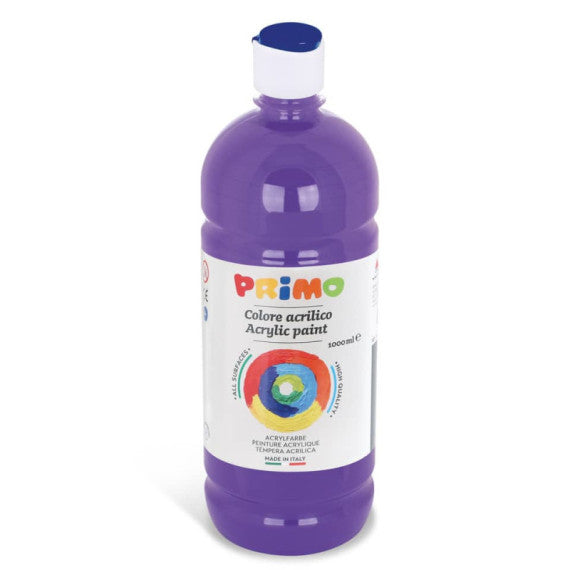 Colore acrilico Primo in bottiglia con tappo dosatore 1000 ml viola 404TA1000400