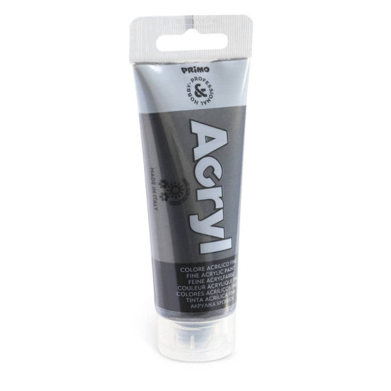 Colore acrilico Primo in bottiglia PET con tappo dosatore 75 ml antracite - 420TAM75800