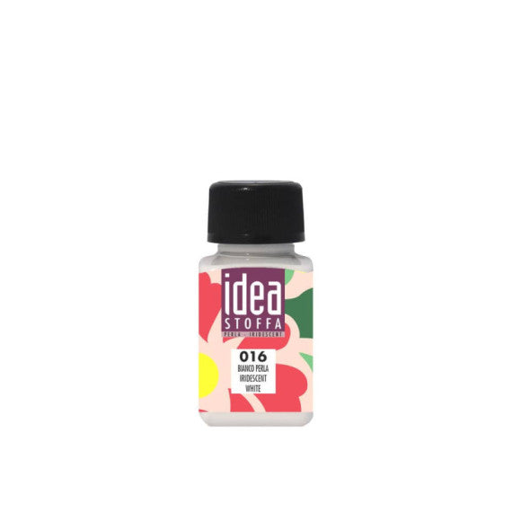Colore per tessuti Maimeri Idea Stoffa in flacone 60 ml perlato bianco - M5014016