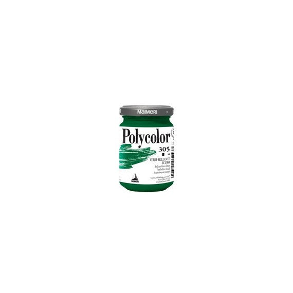 Colore vinilico Polycolor - 140 ml - verde brillante scuro - Maimeri
