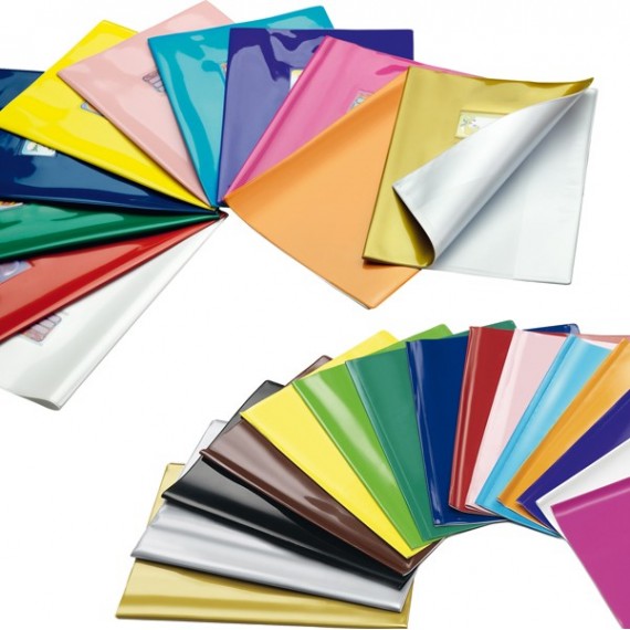 Coprimaxi laccato Colorosa - 21x30cm - PVC - azzurro - tasca con alette - Ri.plast