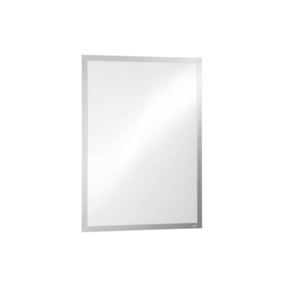 Cornice espositiva adesiva DURABLE DURAFRAME® POSTER 50X70 argento metallizzato 545x745mm - 499623