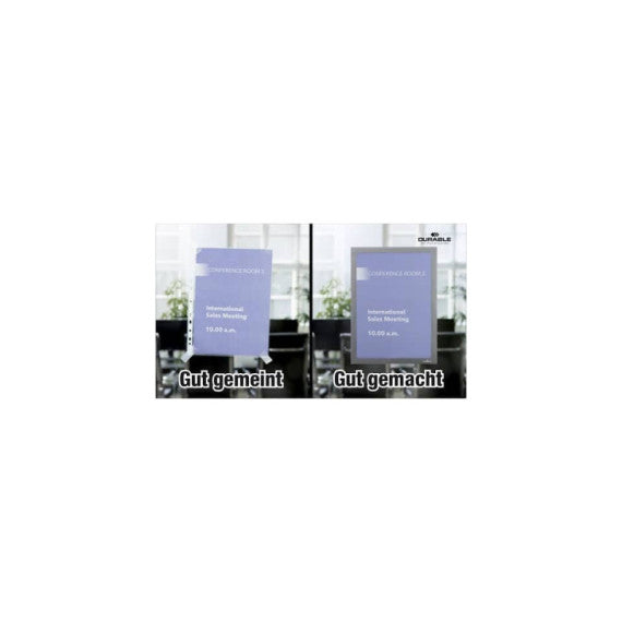 Cornice espositiva Durable Duraframe® A4 236x323 blu conf. 10 pz - 4882-07