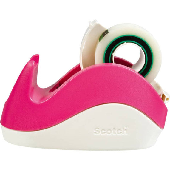 Dispenser per nastro adesivo Scotch® ''Rabbit'' rosa + 1 Scotch® Magic 19 mm x 8,89 m - C29
