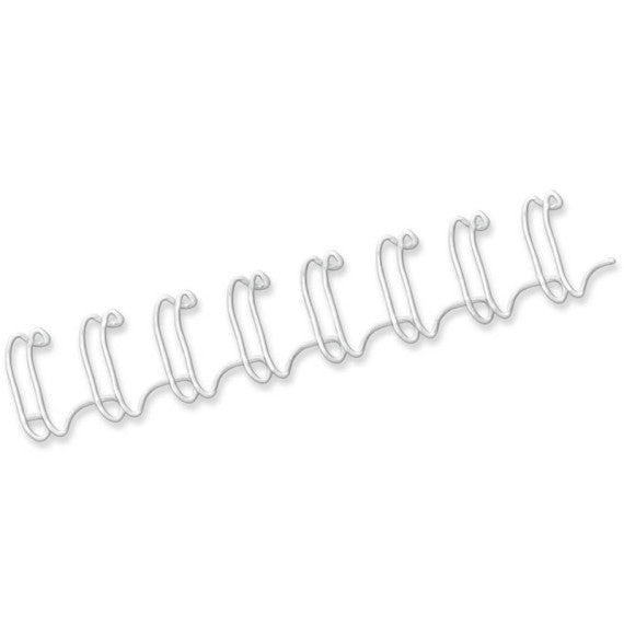 Dorsi metallici FELLOWES bianco 6 mm - - capacità 1-35 fogli conf.100 - 53215