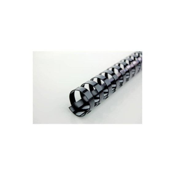 Dorsi plastici a 21 anelli GBC CombBind 16 mm A4 nero - fino a 145 fogli conf da 100 dorsi - 4028600
