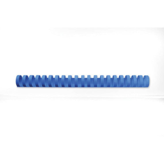 Dorsi plastici CombBind a 21 anelli - 19 mm A4 - fino a 165 fogli - conf da 100 dorsi GBC blu - 4028621
