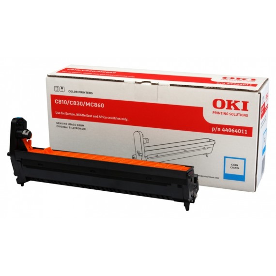 DRUM OKI MC851 CIANO 44064011 TAMBURO ORIGINALE PER OKI C801,C810,C821,C830,C851,C860,C861 44064011 20.000 PAGINE