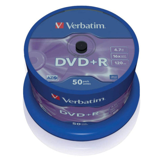 DVD+R Verbatim 16x 4,7 GB Spindle Case da 50 dvd - 43550