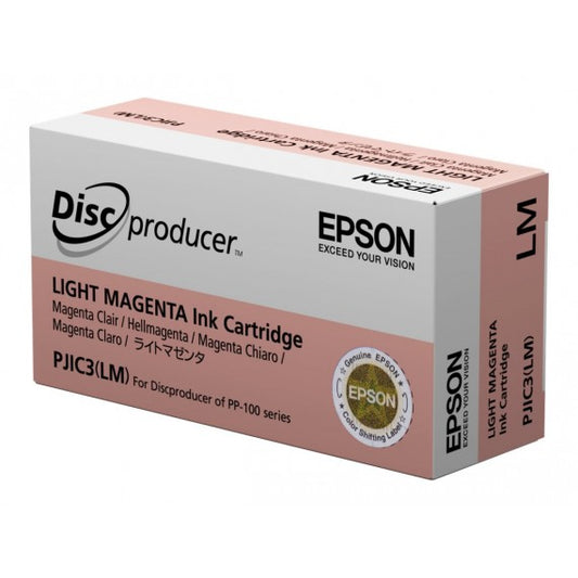 Epson PJIC7LM light magenta PJIC3 C13S020449 C13S020690 cartuccia originale per Epson Discproducer PP 100,PP 50 capacità  31.3ml