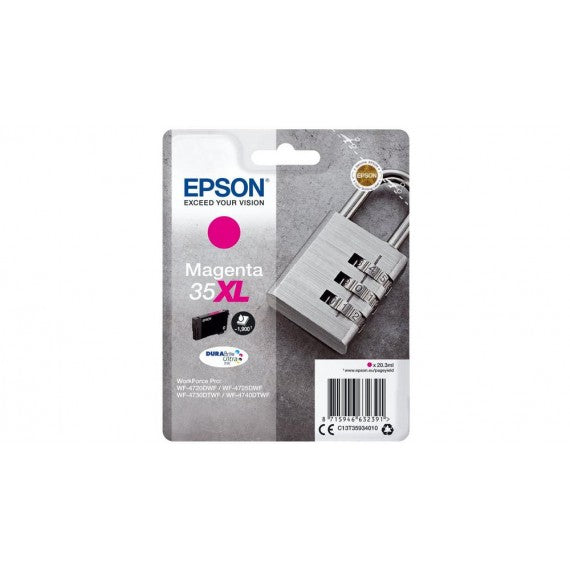 EPSON T3593 MAGENTA 35XL C13T35934010 CARTUCCIA ORIGINALE PER Workforce 4720,4725,4730,4735,4740 20.3ML 1.900 PAGINE