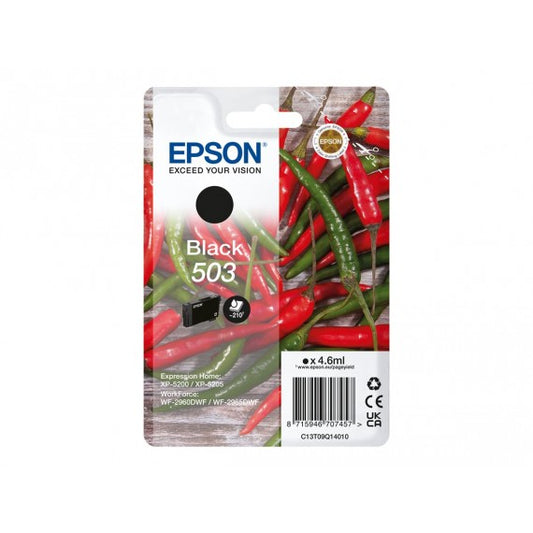 EPSON T503 NERA C13T09Q14010 CARTUCCIA ORIGINALE PER EPSON EXPRESSION XP 5200,XP 5205, WORKFORCE WF 2960,WF 2965 210 PAGINE