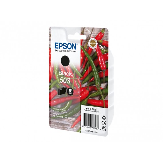 EPSON T503 NERA C13T09Q14010 CARTUCCIA ORIGINALE PER EPSON EXPRESSION XP 5200,XP 5205, WORKFORCE WF 2960,WF 2965 210 PAGINE