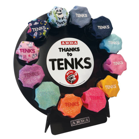 Espositore 12 temperamatite con serbatoio in tessuto Arda Tenks assortiti TEKESP2