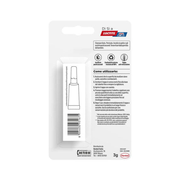 Espositore 24 colle Loctite Super Attak in gel riposizionabile 3 g - 2943086