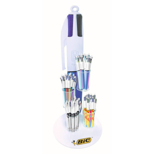 Espositore 96 penne a sfera a scatto Bic 4 Colours Counter 520721