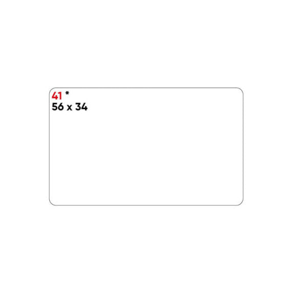 Etichette bianche permanenti Markin Copiatabu 56x34 mm - conf. 10 blister da 10 ff A4 - X11041