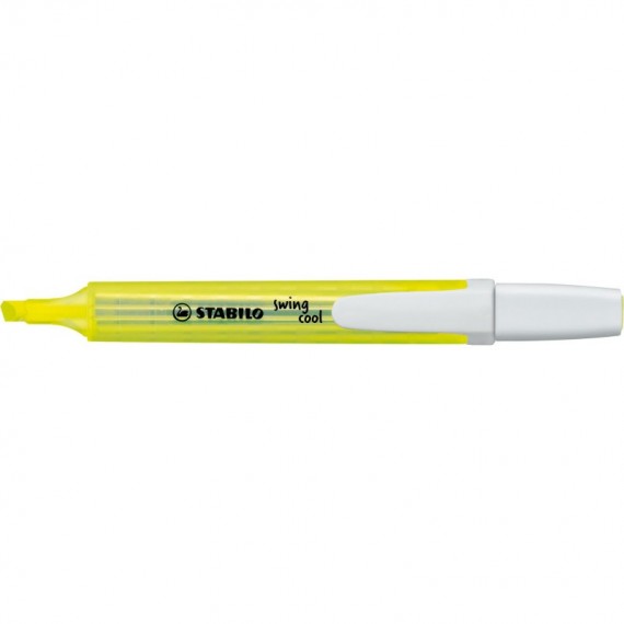 Evidenziatore Stabilo Swing Cool - punta scalpello - tratto 1 4 mm - giallo 24 - Stabilo