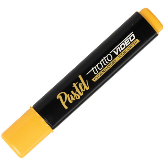 Evidenziatore Tratto Video pastel - punta a scalpello - tratto da 1,0mm-5,0mm - arancione mandarino - Tratto
