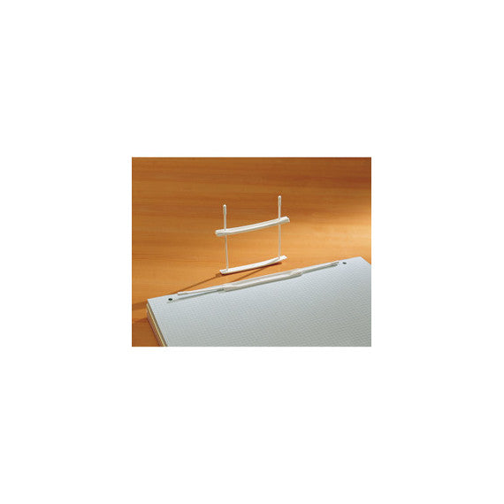 Fastener fermafogli - plastica - passo 80 mm - capacità 6 cm - bianco - Fellowes - conf. 100 pezzi