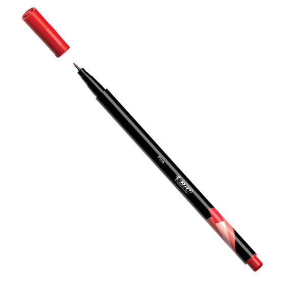 Fineliner Intensity - punta 0,4mm - rosso - Bic - conf. 12 pezzi