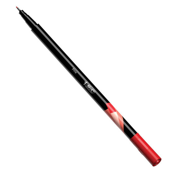 Fineliner Intensity - punta 0,4mm - rosso - Bic - conf. 12 pezzi