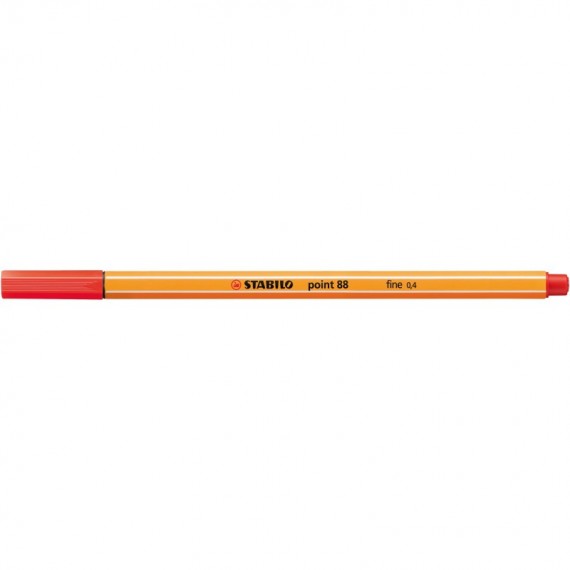 Fineliner Point 88 - tratto 0,4 mm - rosso chiaro 48 - Stabilo
