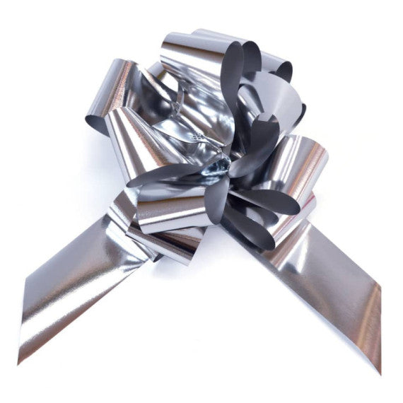 Fiocco nastro Bolis argento - Ø 16 cm conf. 20 pz 65014862019 -15