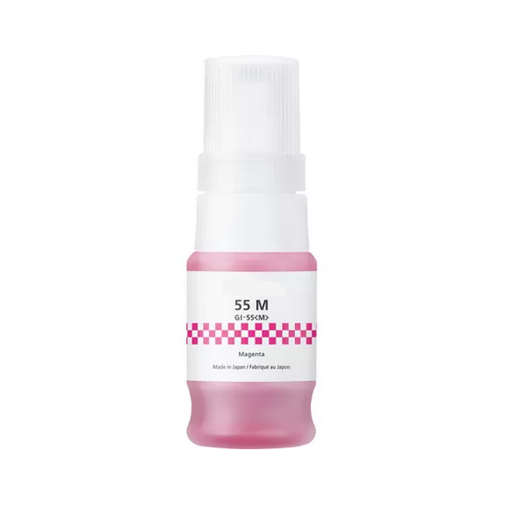Flacone di inchiostro GI-55M magenta 6290C001 ink pigment serbatoio compatibile per Canon Maxify GX1050,GX2050 GI55 40ml