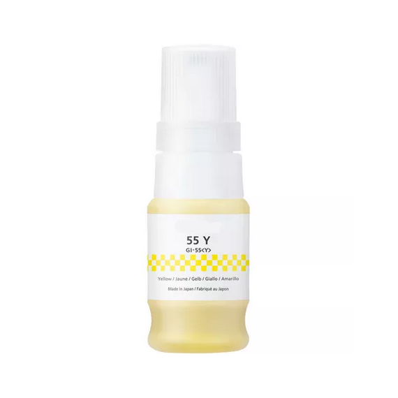Flacone di inchiostro GI-55Y giallo 6291C001 ink pigment serbatoio compatibile per Canon Maxify GX1050,GX2050 GI55 capacità 40ml