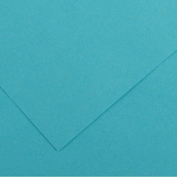 Foglio Colorline - 70x100 cm - 220 gr - blu turchese - Canson