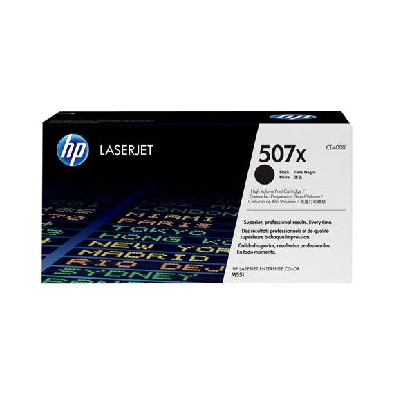 Hp CE400X nero alta capacità 507X toner originale per HP M551N, M551DN, M551XH CE507X capacità 11.000 pagine