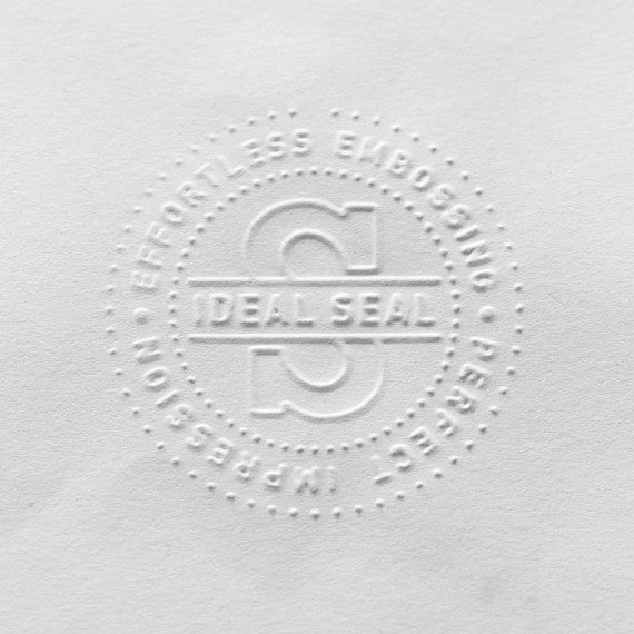 Ideal Seal 970051/LS Cromo - Timbro a secco PERSONALIZZATO - pressa Ø51 mm - con borsa deluxe - 185417