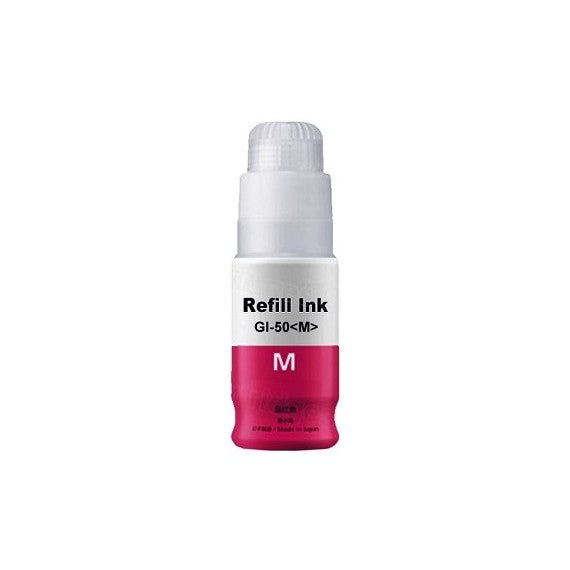 INCHIOSTRO GI-50M MAGENTA 3404C001 SERBATOIO FLACONE COMPATIBILE INK DYE PER CANON PIXMA G5050,G6050,G7050,GM4040 GI50 70ml