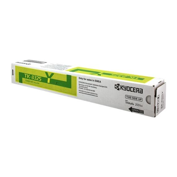 KYOCERA TK-8325Y GIALLO ORIGINALE 1T02NPANL0 PER KYOCERA TASKALFA 2551ci CAPACITA 12.000 PAGINE TK8325