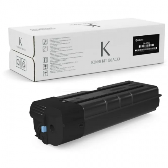 KYOCERA TK6725 NERO TONER ORIGINALE 1T02NJ0NL0 PER KYOCERA TASKalfa 7002i,8002i,9002i TK-6725 CAPACITA' 70.000 PAGINE