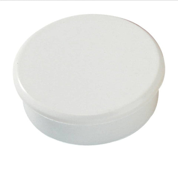 Magneti Dahle rotondi Ø 38 mm bianco altezza 13,5 mm - forza 25 N - conf. 10 pezzi - R955381
