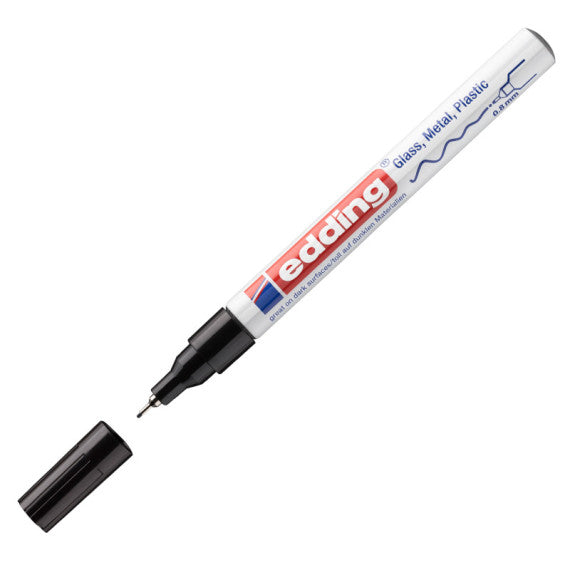 Marcatore 780 a vernice - punta 0,8mm - nero - Edding