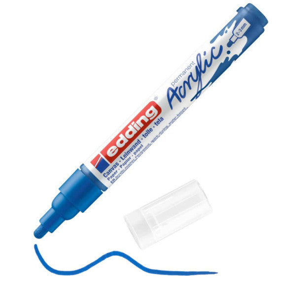 Marcatore acrilico Edding 5100 - punta tonda 2-3 mm tratto medio - blu-genziana - E-5100 903