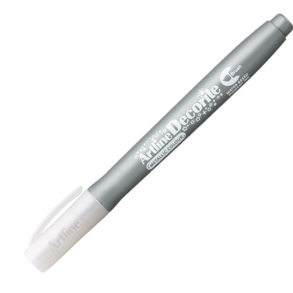 Marcatore Decorite - punta pennello - argento - Artline
