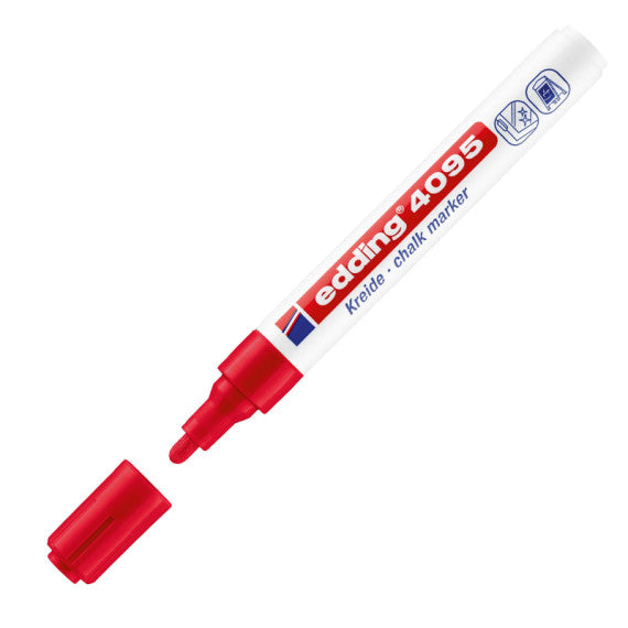 Marcatore Edding 4095 - punta tonda da 2,00-3,00mm - rosso - Edding