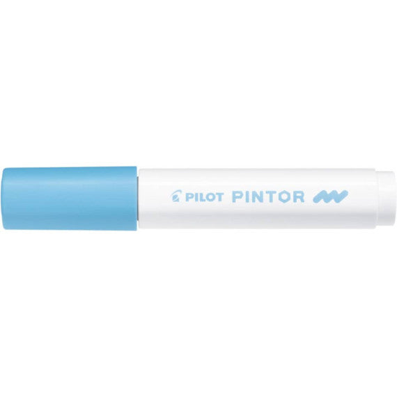 Marcatore multisuperficie Pilot Pintor a base d'acqua punta in fibra 4,5 mm blu pastello - 002372