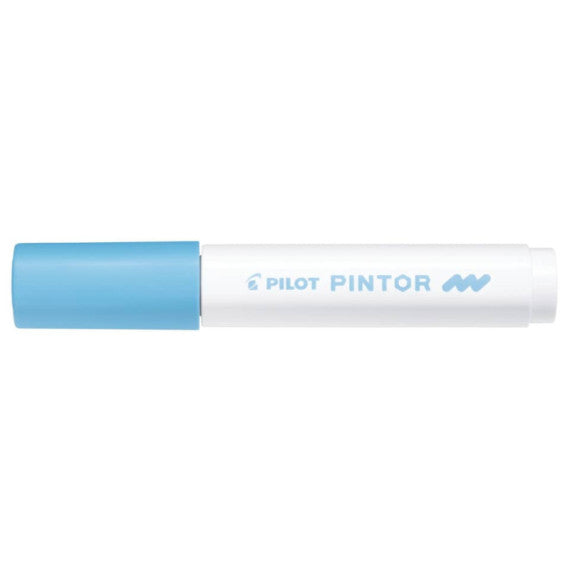 Marcatore multisuperficie Pilot Pintor a base d'acqua punta in fibra 4,5 mm blu pastello - 002372