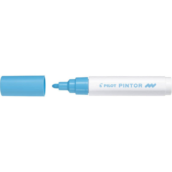 Marcatore multisuperficie Pilot Pintor a base d'acqua punta in fibra 4,5 mm blu pastello - 002372