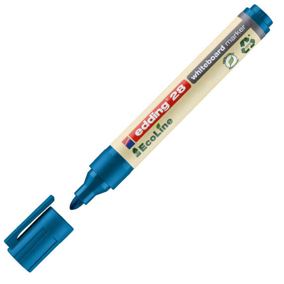 Marcatore per lavagne bianche 28 EcoLine - punta conica da 1,50-3,00mm - blu - Edding