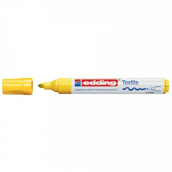 Marcatore per tessuti edding 4500 punta conica 2-3 mm giallo E-4500 005